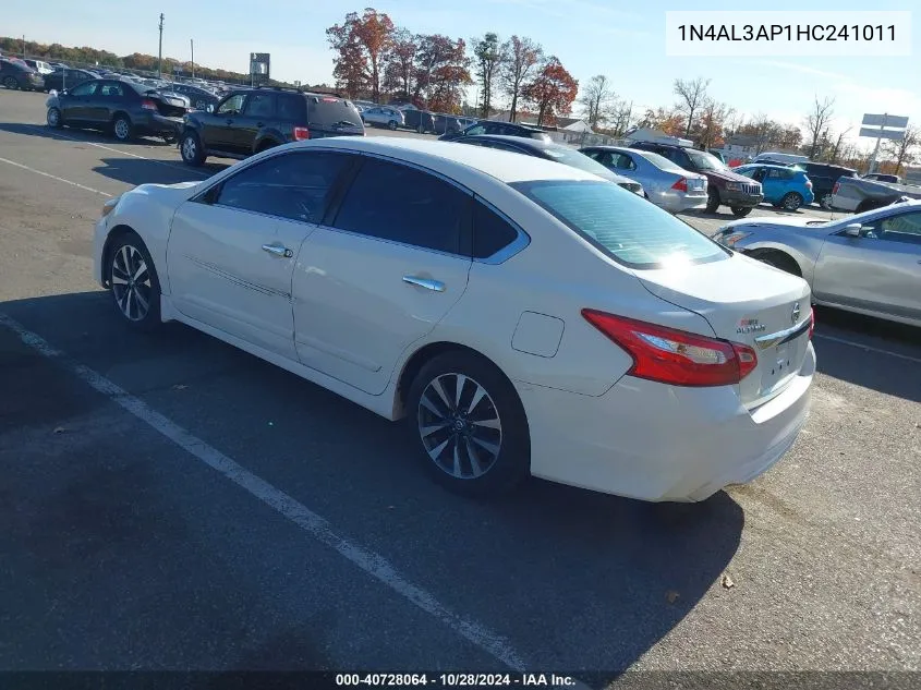 2017 Nissan Altima 2.5 S VIN: 1N4AL3AP1HC241011 Lot: 40728064