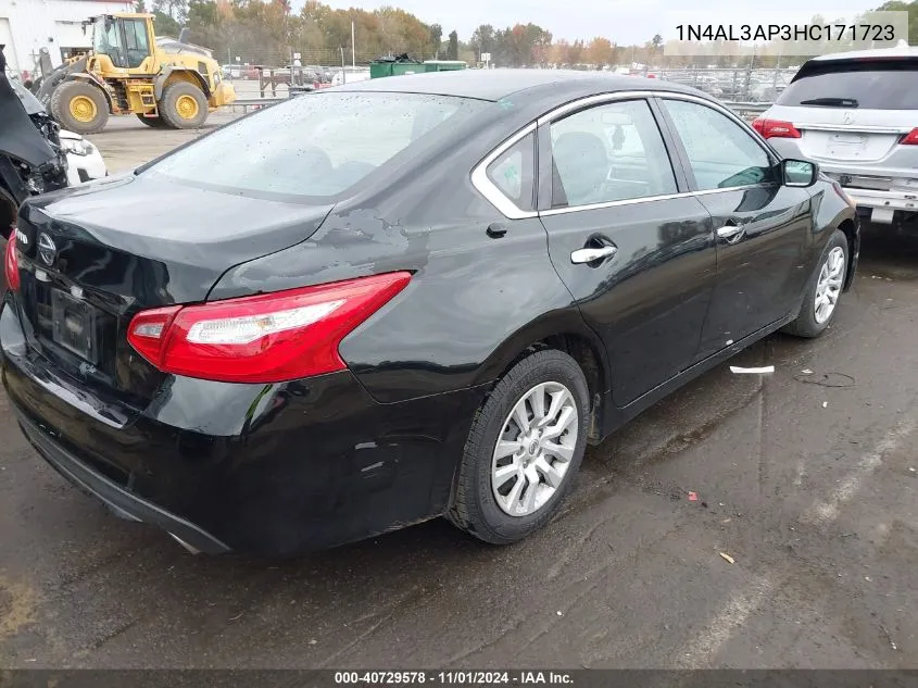 2017 Nissan Altima 2.5 S VIN: 1N4AL3AP3HC171723 Lot: 40729578