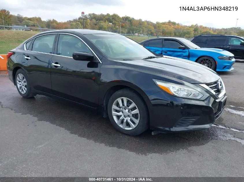 2017 Nissan Altima 2.5 S VIN: 1N4AL3AP6HN348219 Lot: 40731461