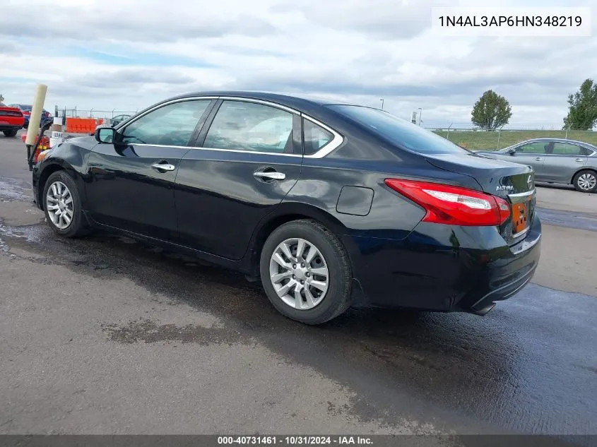 2017 Nissan Altima 2.5 S VIN: 1N4AL3AP6HN348219 Lot: 40731461