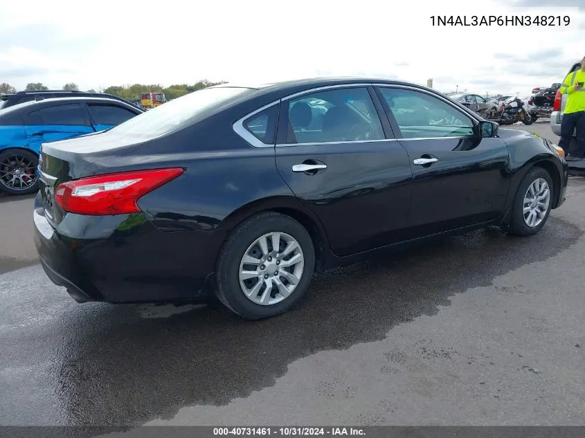 2017 Nissan Altima 2.5 S VIN: 1N4AL3AP6HN348219 Lot: 40731461