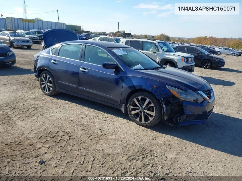 2017 Nissan Altima 2.5 Sr VIN: 1N4AL3AP8HC160071 Lot: 40731693