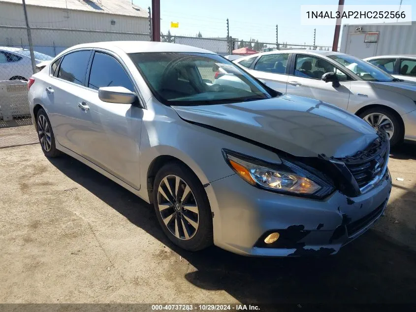 2017 Nissan Altima 2.5 Sv VIN: 1N4AL3AP2HC252566 Lot: 40737283