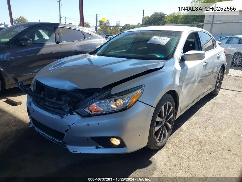 2017 Nissan Altima 2.5 Sv VIN: 1N4AL3AP2HC252566 Lot: 40737283