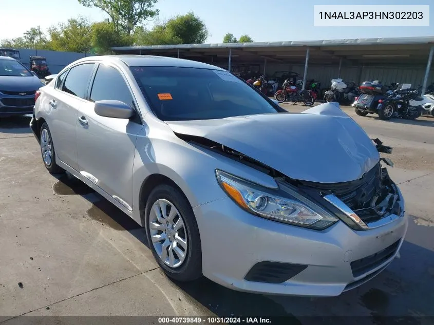 1N4AL3AP3HN302203 2017 Nissan Altima 2.5/2.5 S/2.5 Sl/2.5 Sr/2.5 Sv