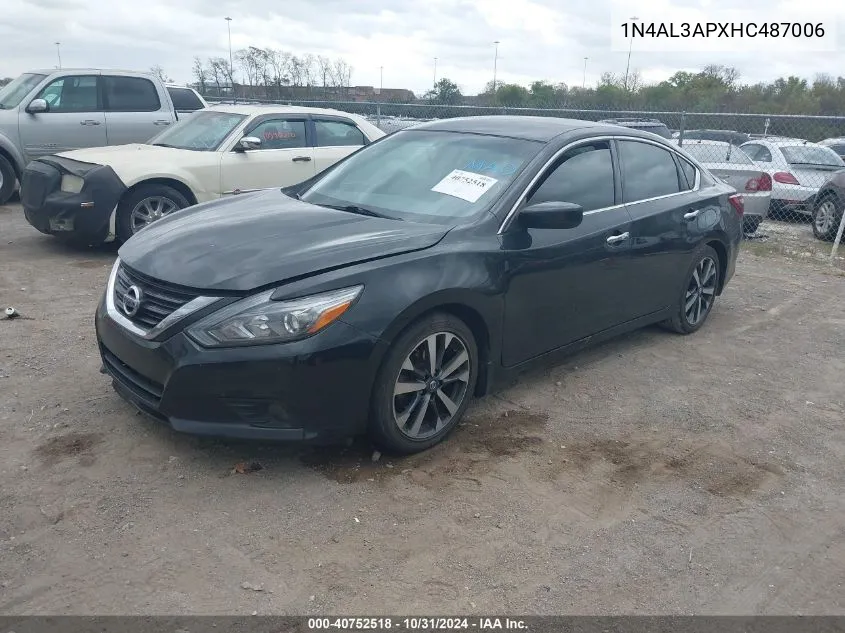 2017 Nissan Altima 2.5 Sr VIN: 1N4AL3APXHC487006 Lot: 40752518