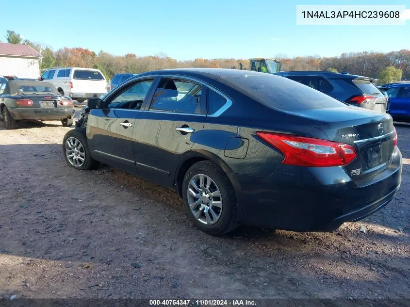 2017 Nissan Altima 2.5 S VIN: 1N4AL3AP4HC239608 Lot: 40754347