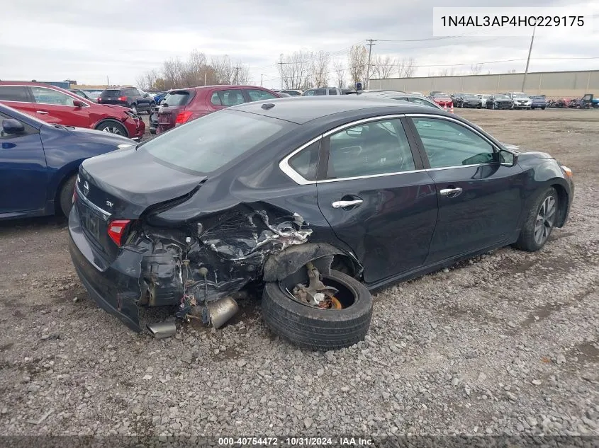 2017 Nissan Altima 2.5 Sv VIN: 1N4AL3AP4HC229175 Lot: 40754472