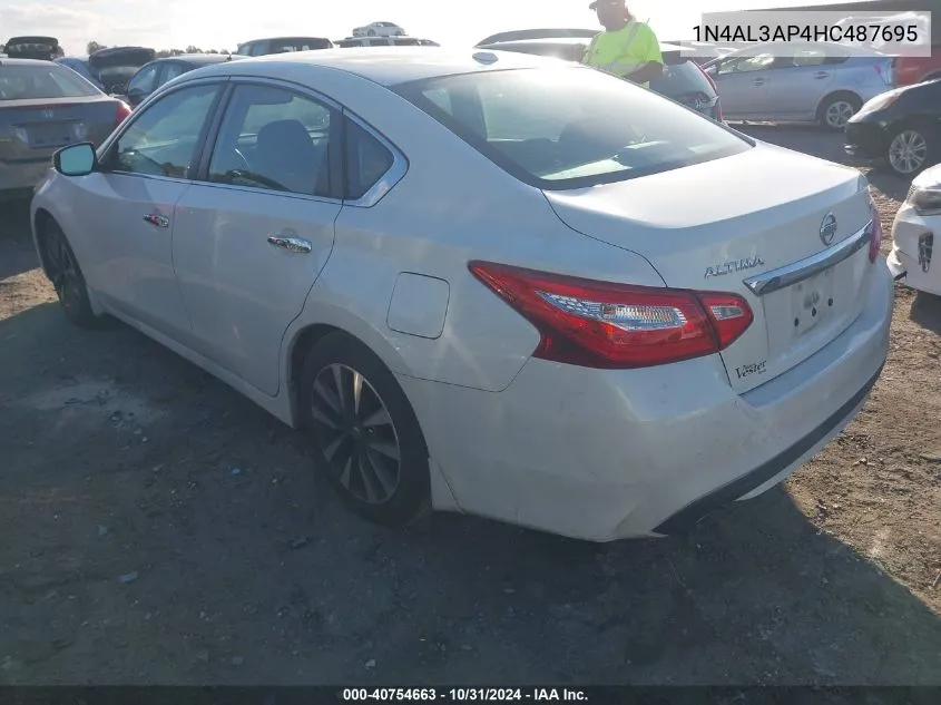 2017 Nissan Altima 2.5 Sv VIN: 1N4AL3AP4HC487695 Lot: 40754663