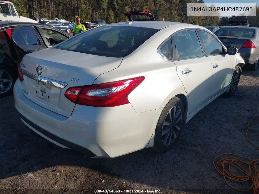 2017 Nissan Altima 2.5 Sv VIN: 1N4AL3AP4HC487695 Lot: 40754663