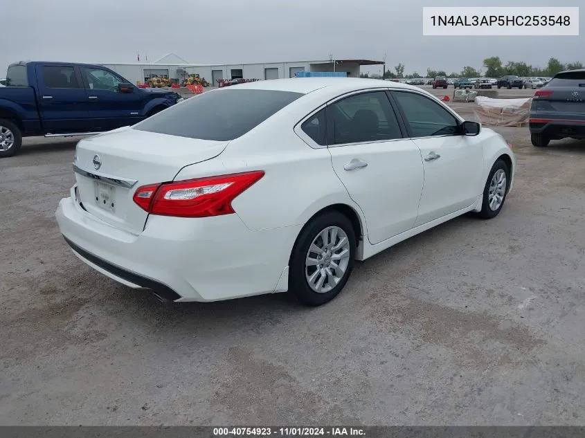 2017 Nissan Altima 2.5 S VIN: 1N4AL3AP5HC253548 Lot: 40754923