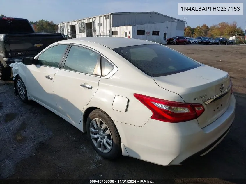 2017 Nissan Altima 2.5 S VIN: 1N4AL3AP1HC237153 Lot: 40758396