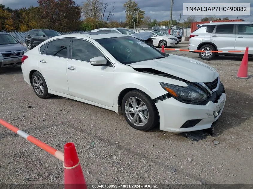 2017 Nissan Altima 2.5 Sl VIN: 1N4AL3AP7HC490882 Lot: 40759055