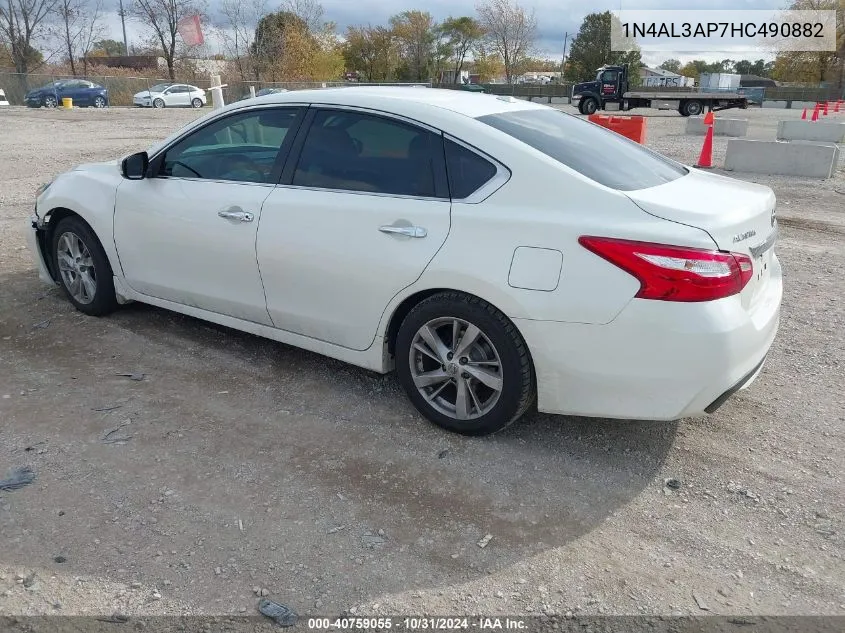 2017 Nissan Altima 2.5 Sl VIN: 1N4AL3AP7HC490882 Lot: 40759055