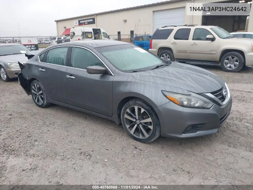 2017 Nissan Altima 2.5 Sr VIN: 1N4AL3AP3HC24642 Lot: 40760868