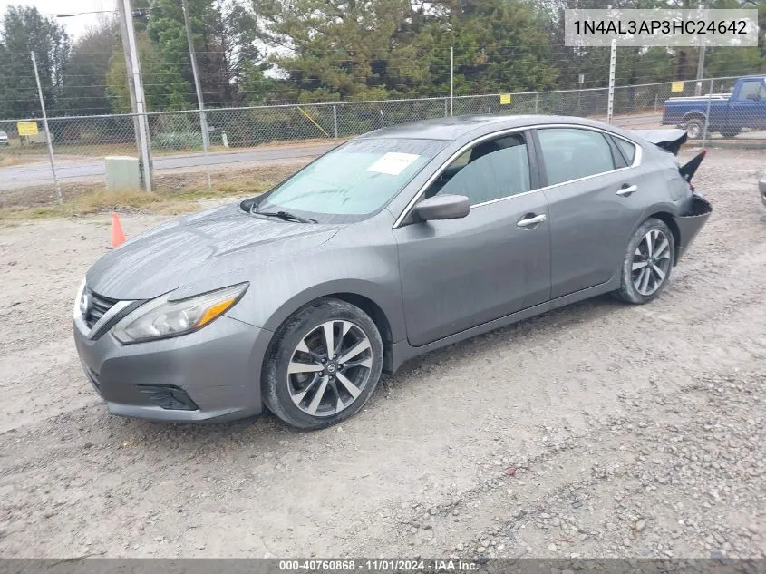 2017 Nissan Altima 2.5 Sr VIN: 1N4AL3AP3HC24642 Lot: 40760868