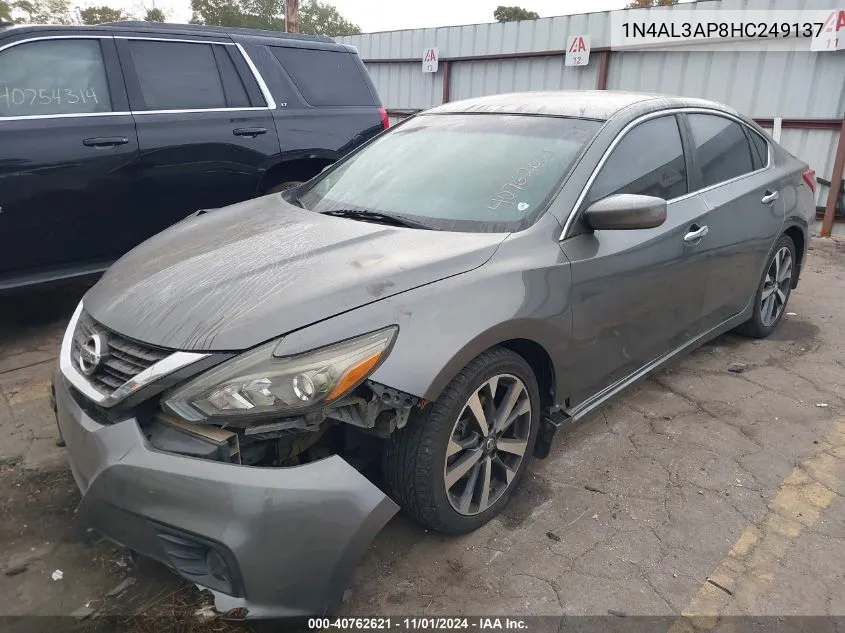 2017 Nissan Altima 2.5 Sr VIN: 1N4AL3AP8HC249137 Lot: 40762621