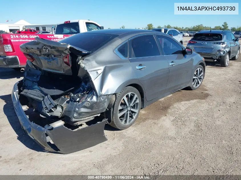 2017 Nissan Altima 2.5 Sr VIN: 1N4AL3APXHC493730 Lot: 40790499