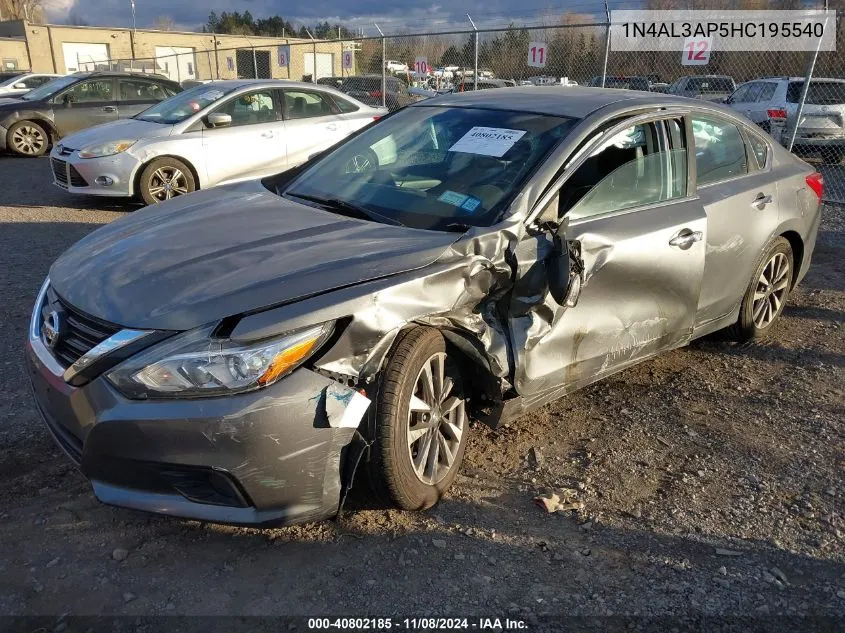 2017 Nissan Altima 2.5 Sl VIN: 1N4AL3AP5HC195540 Lot: 40802185