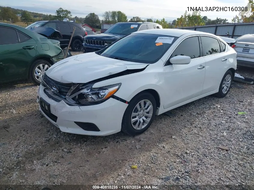 2017 Nissan Altima 2.5 S VIN: 1N4AL3AP2HC160308 Lot: 40810235