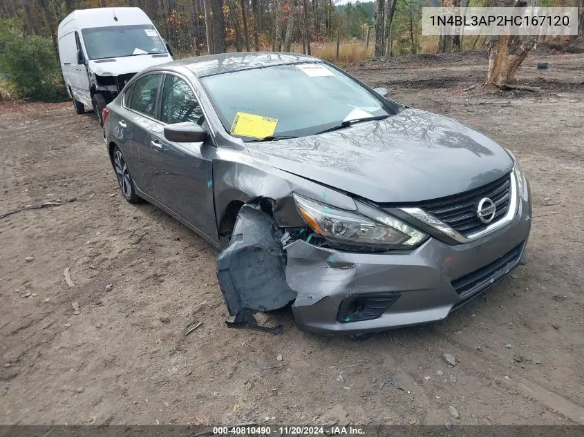 2017 Nissan Altima 3.5 Sr VIN: 1N4BL3AP2HC167120 Lot: 40810490