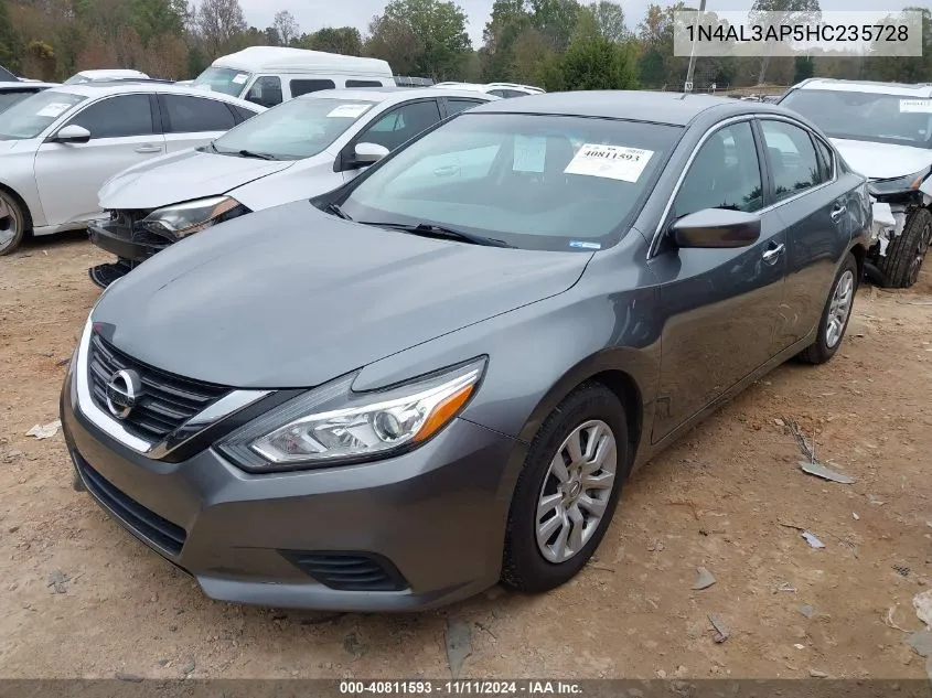 2017 Nissan Altima 2.5 S VIN: 1N4AL3AP5HC235728 Lot: 40811593