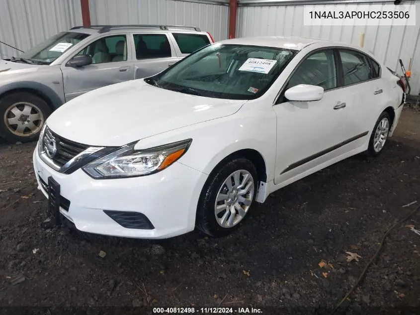 2017 Nissan Altima 2.5 S VIN: 1N4AL3AP0HC253506 Lot: 40812498