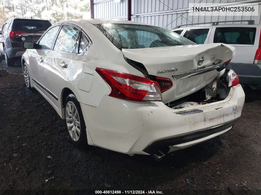 2017 Nissan Altima 2.5 S VIN: 1N4AL3AP0HC253506 Lot: 40812498