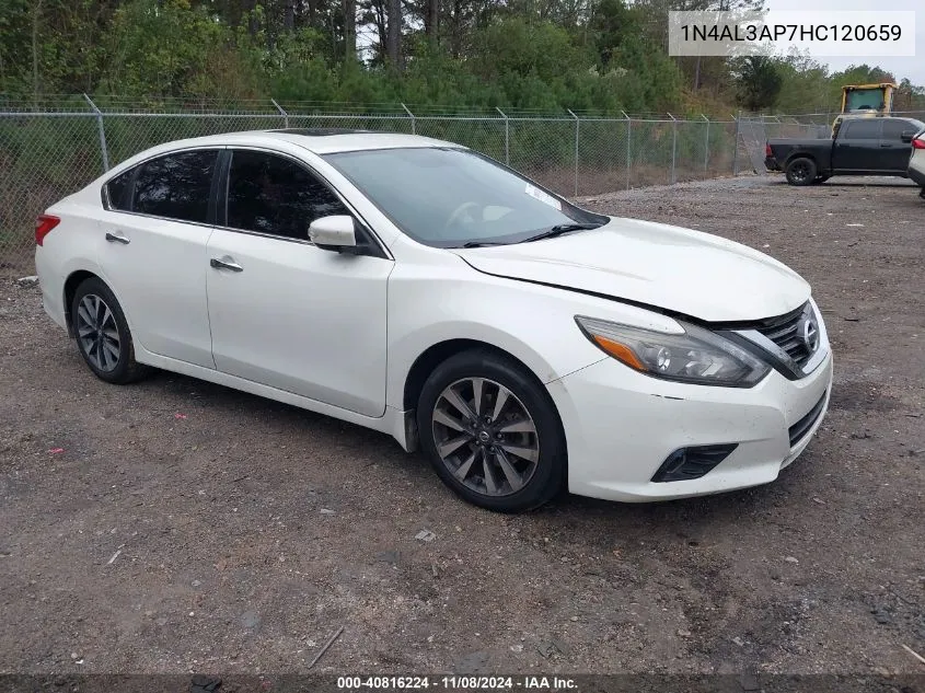 2017 Nissan Altima 2.5 Sl VIN: 1N4AL3AP7HC120659 Lot: 40816224