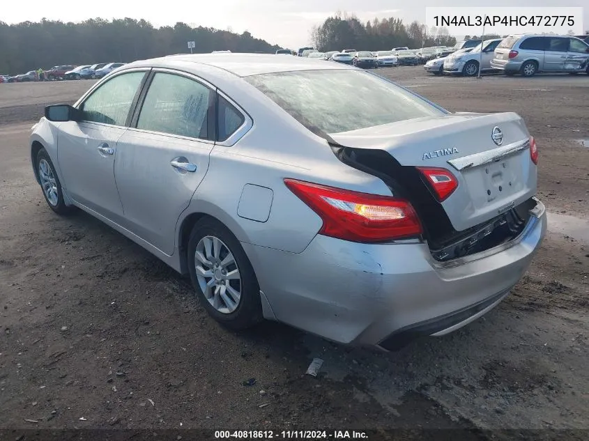 2017 Nissan Altima 2.5 S VIN: 1N4AL3AP4HC472775 Lot: 40818612