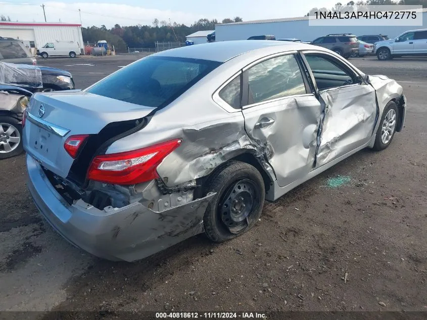 2017 Nissan Altima 2.5 S VIN: 1N4AL3AP4HC472775 Lot: 40818612