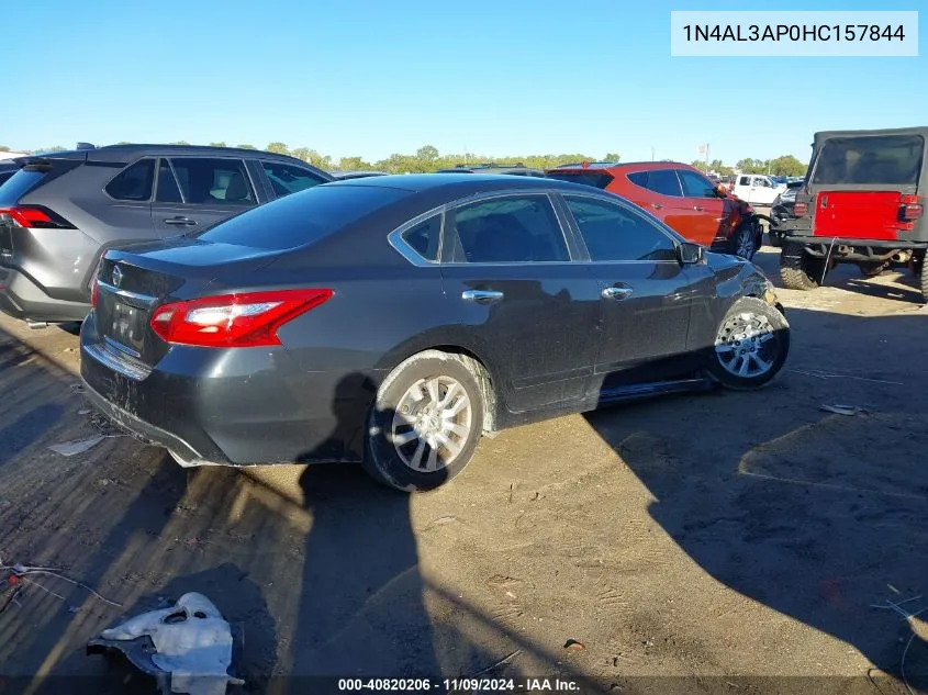 2017 Nissan Altima 2.5 S VIN: 1N4AL3AP0HC157844 Lot: 40820206