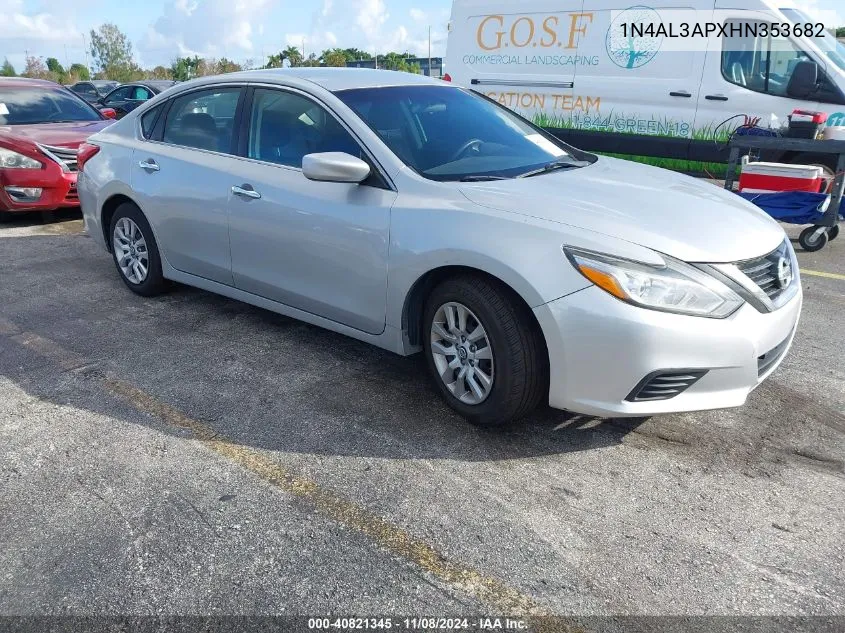 2017 Nissan Altima 2.5 S VIN: 1N4AL3APXHN353682 Lot: 40821345