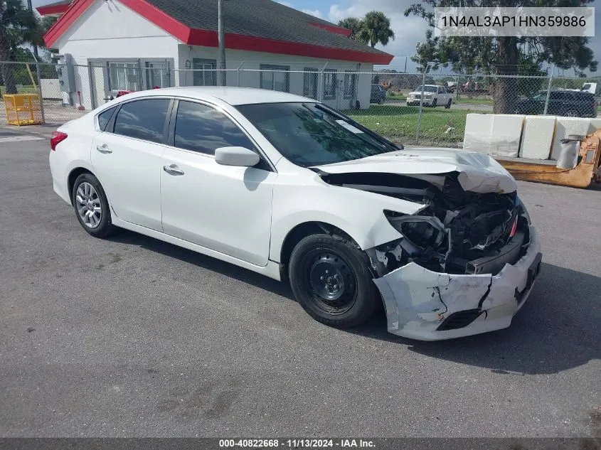 2017 Nissan Altima 2.5 S VIN: 1N4AL3AP1HN359886 Lot: 40822668