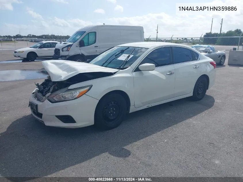 2017 Nissan Altima 2.5 S VIN: 1N4AL3AP1HN359886 Lot: 40822668