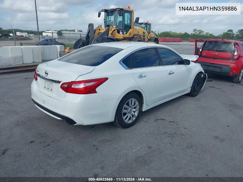 2017 Nissan Altima 2.5 S VIN: 1N4AL3AP1HN359886 Lot: 40822668