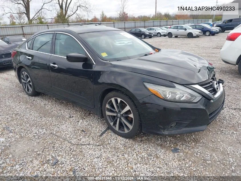 2017 Nissan Altima 2.5 Sr VIN: 1N4AL3AP3HC490233 Lot: 40831945