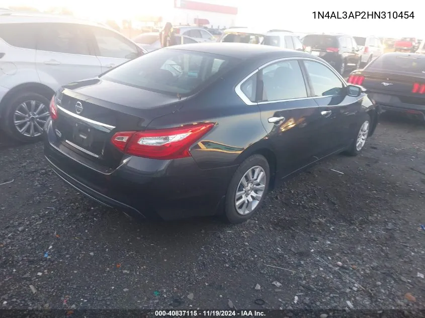 2017 Nissan Altima 2.5 S VIN: 1N4AL3AP2HN310454 Lot: 40837115