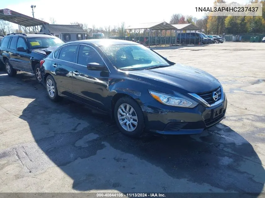 2017 Nissan Altima 2.5 S VIN: 1N4AL3AP4HC237437 Lot: 40844105