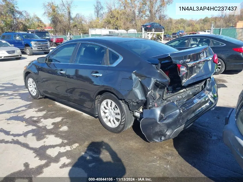 2017 Nissan Altima 2.5 S VIN: 1N4AL3AP4HC237437 Lot: 40844105