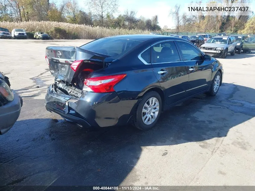 2017 Nissan Altima 2.5 S VIN: 1N4AL3AP4HC237437 Lot: 40844105