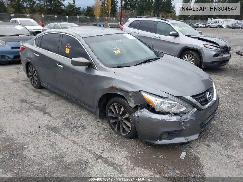 2017 Nissan Altima 2.5/2.5 S/2.5 Sl/2.5 Sr/2.5 Sv VIN: 1N4AL3AP1HN304547 Lot: 40870942