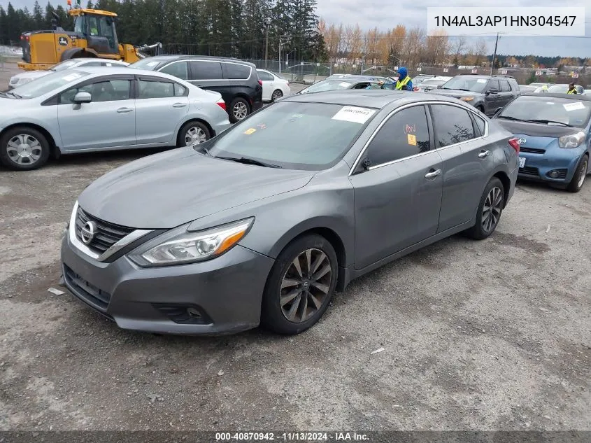 2017 Nissan Altima 2.5/2.5 S/2.5 Sl/2.5 Sr/2.5 Sv VIN: 1N4AL3AP1HN304547 Lot: 40870942