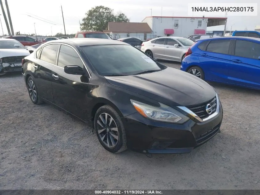 2017 Nissan Altima 2.5 Sv VIN: 1N4AL3AP6HC280175 Lot: 40904032