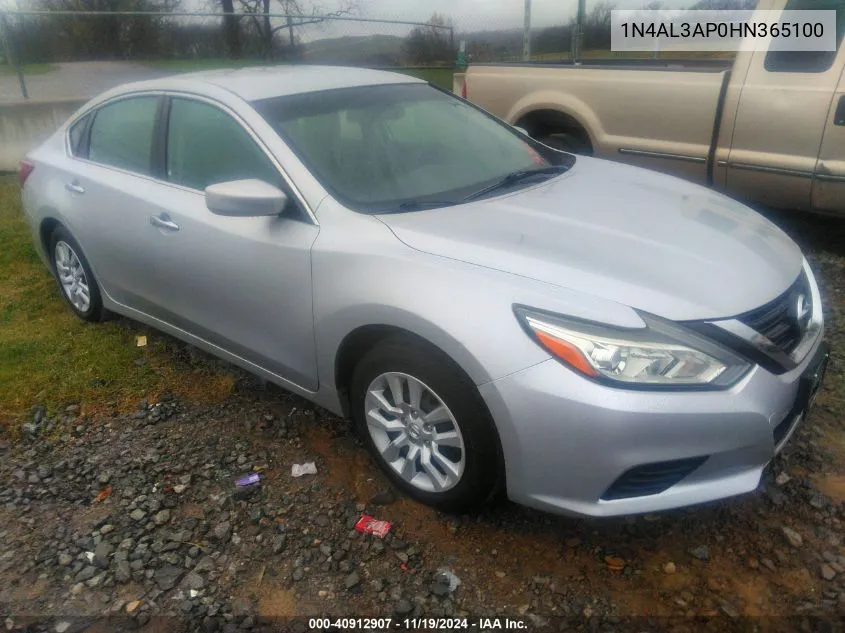 2017 Nissan Altima 2.5 S VIN: 1N4AL3AP0HN365100 Lot: 40912907