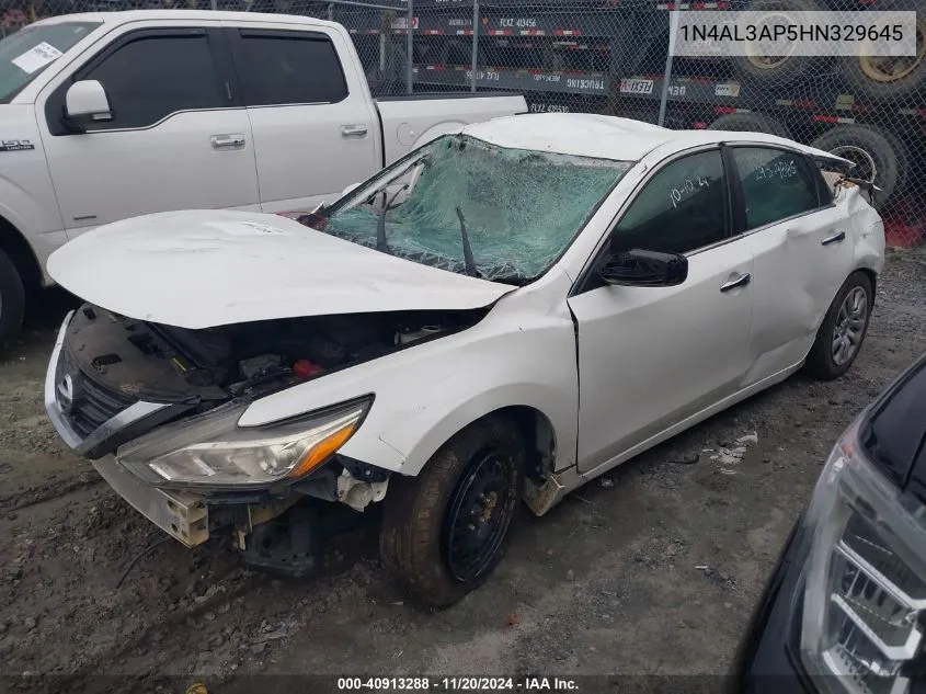 2017 Nissan Altima 2.5 S VIN: 1N4AL3AP5HN329645 Lot: 40913288