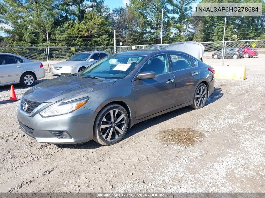 2017 Nissan Altima 2.5 Sr VIN: 1N4AL3AP6HC278684 Lot: 40915819