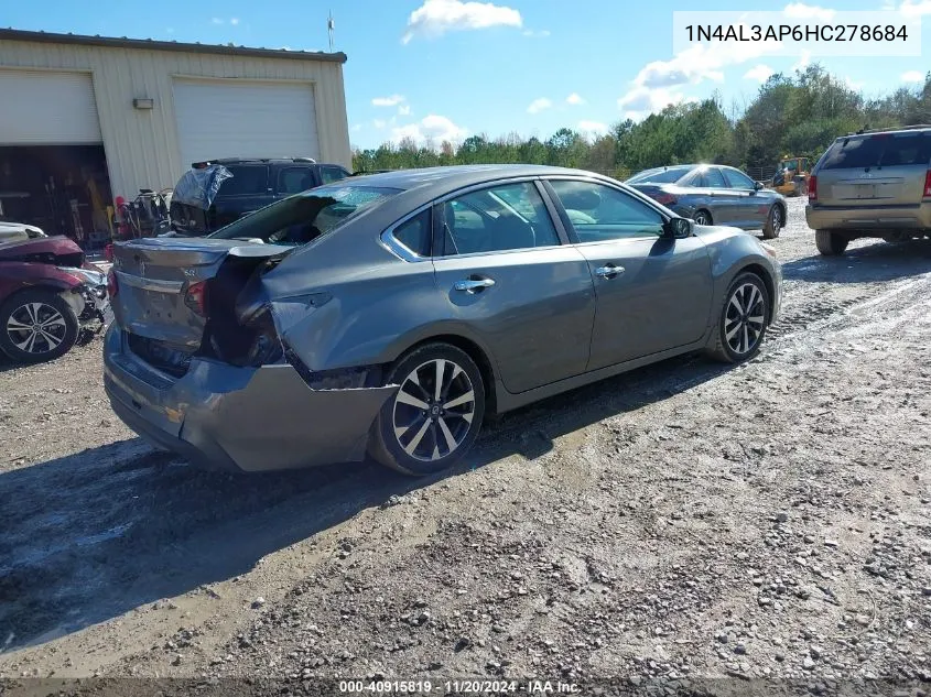 2017 Nissan Altima 2.5 Sr VIN: 1N4AL3AP6HC278684 Lot: 40915819