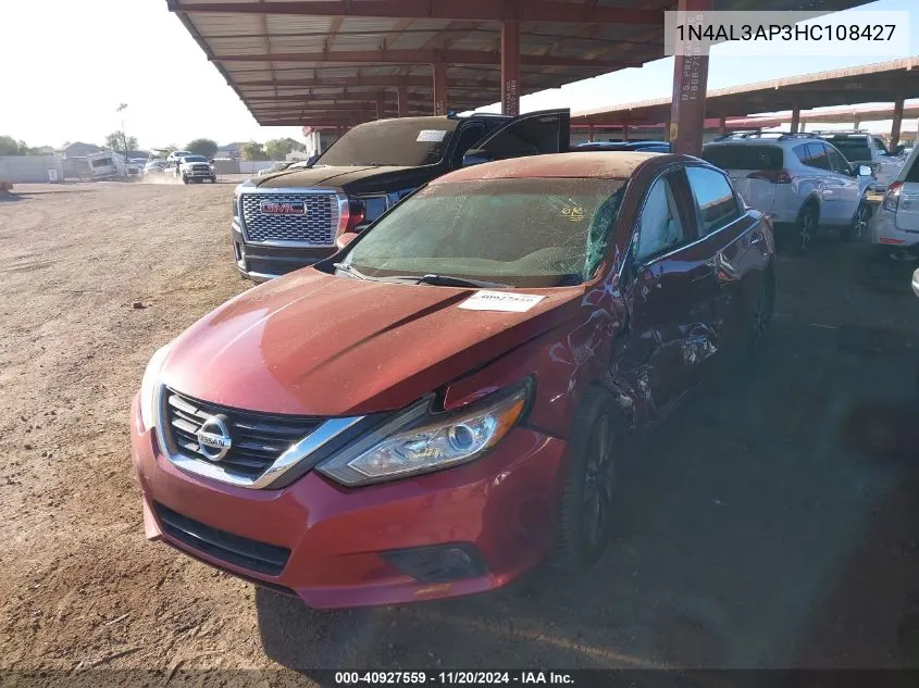 2017 Nissan Altima 2.5 Sv VIN: 1N4AL3AP3HC108427 Lot: 40927559