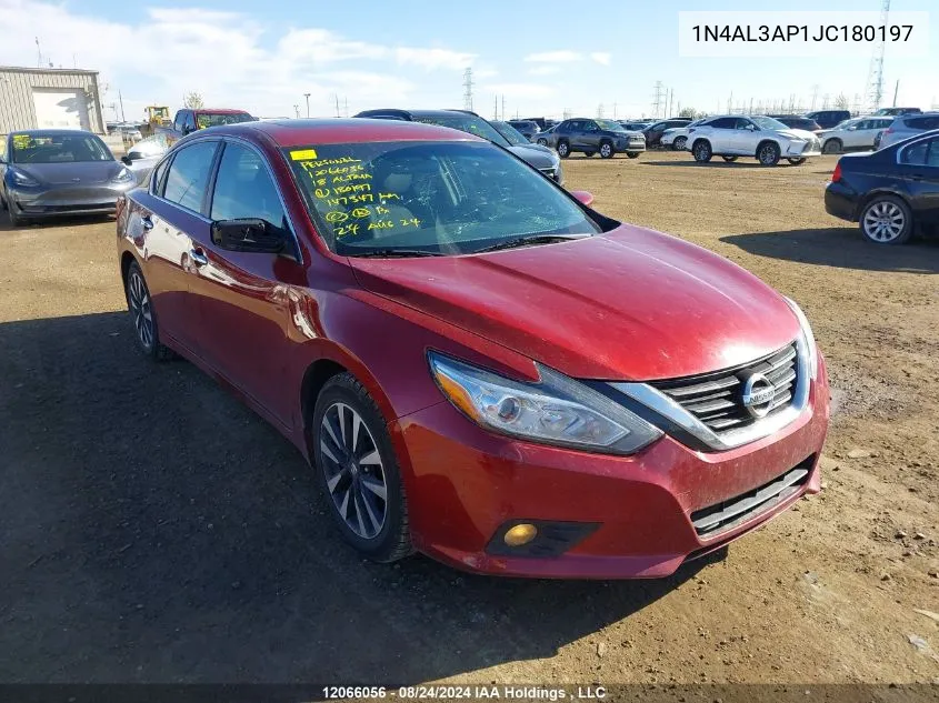 2018 Nissan Altima VIN: 1N4AL3AP1JC180197 Lot: 12066056